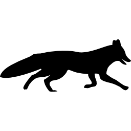 forma de zorro icono