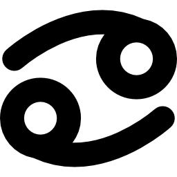Cancer zodiac sign symbol icon