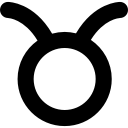 Taurus astrological sign symbol icon