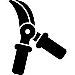 Cutting tool for gardening icon