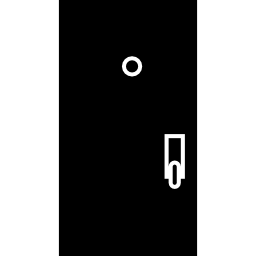 puerta negra icono
