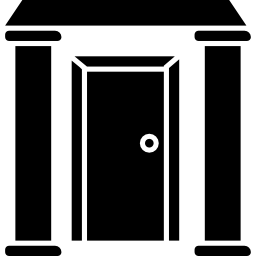 기둥이있는 우아한 입구 문 icon