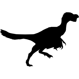 citipati dinosaurus silhouet icoon