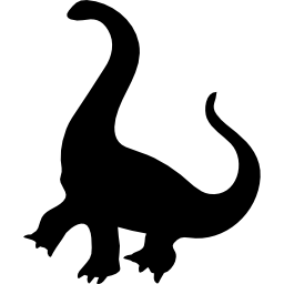 Giraffatitan dinosaur shape icon