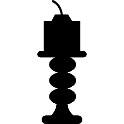 kerzen- und kandelabersilhouette icon