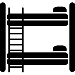 Bunk bedroom furniture icon