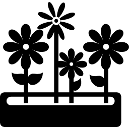 Цветочный горшок двора иконка