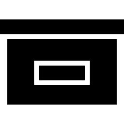 Black box for storage icon