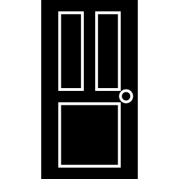 zwarte deur icoon