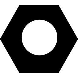 herramienta de tuerca de garaje forma hexagonal icono