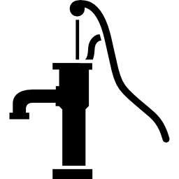 pompa dell'acqua d'epoca icona