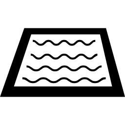 zwembadperspectief met water icoon