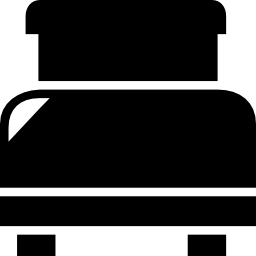 Black bed icon