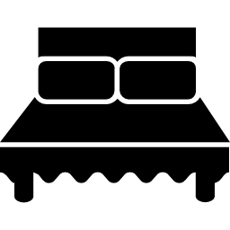 Queen size bed icon