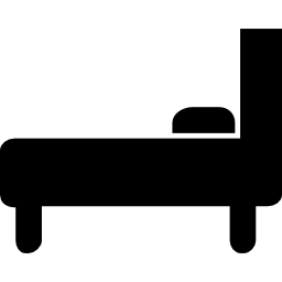 Bed side view icon