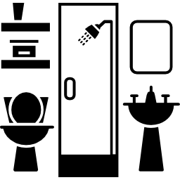 móveis de banheiro Ícone