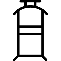 Bedroom hanger for clothes icon
