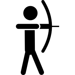 archer silhouette Icône