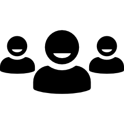 Group of users interface symbol icon
