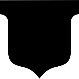 escudo silueta icono