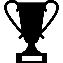 bekroonde trofee icoon