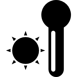 여름에 온도를 측정하는 온도계 icon