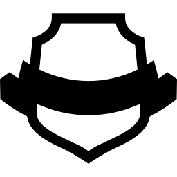 escudo con estandarte icono