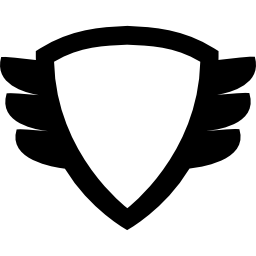 Winged shield icon