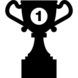 Winner trophy for the best icon