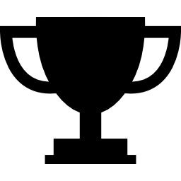 Trophy cup silhouette icon