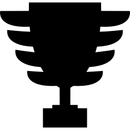Award trophy shape icon