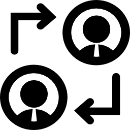 Businessmen circles icon
