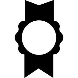 symbolische medaille met lint icoon