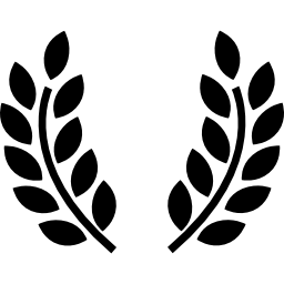 símbolo de premio de ramas de olivo icono