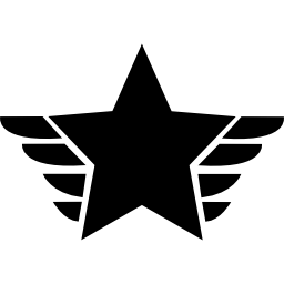 Fivepointed star award symbol icon