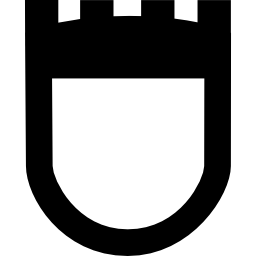 Старый символ щита иконка