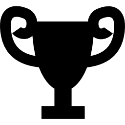 forma de copa de trofeo icono