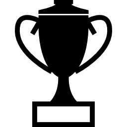 coppa del trofeo icona