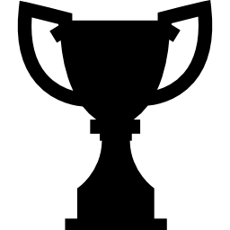 Award trophy silhouette icon