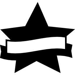 stella con uno striscione icona