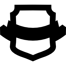 forma de escudo de premio icono