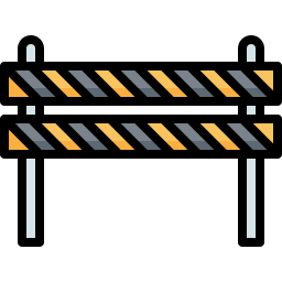 Road block icon