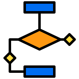 diagrama de flujo icono