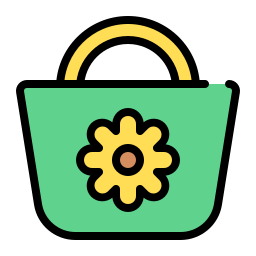 Beach bag icon