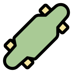 planche à roulette Icône