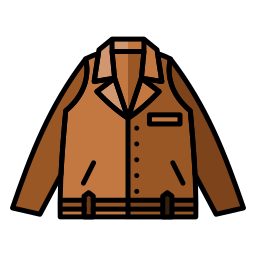 chaqueta de cuero icono