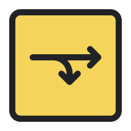 Right down icon