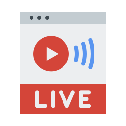 live streaming icoon