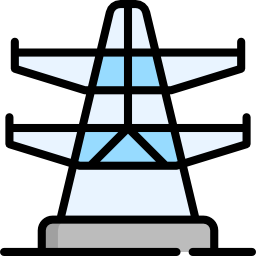 Electric tower icon