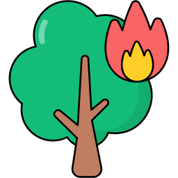 Forest fire icon